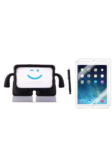 corcishop Apple Ipad 5.nesil 9.7" 2017 A1822 A1823 Kılıf Karakter Ibuy Silikon Kılıf + Ekran Koruyucu ürün görseli 1