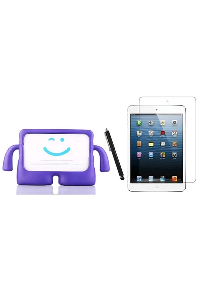 corcishop Apple Ipad Mini 2 Kılıf A1489 A1490 A1491 Kılıf Karakter Ibuy Silikon Kılıf + Ekran Koruyucu ürün görseli 1