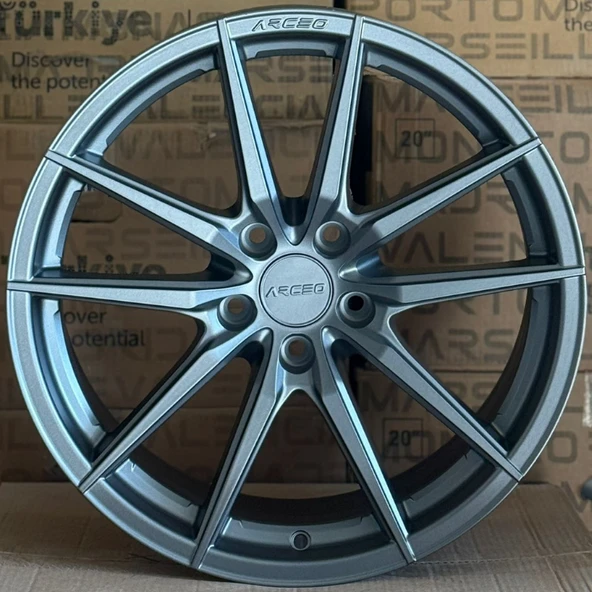 5*112*18*8.0 ET33 CH72.6 MATT GUN METAL ARCEO MONACO JANT ürün görseli 1
