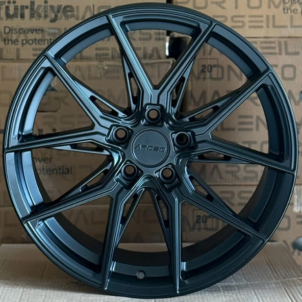 5*112*18*8.0 ET35 CH73.1 MATT BLACK ARCEO MARSEİLLE JANT ürün görseli 1
