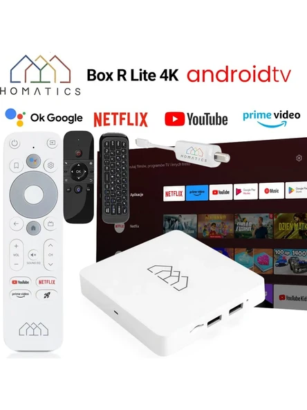 Homatics Box R Lite 4K Android-14 Tv Box-Tuner-M8 Kumanda Ile Birlikte ürün görseli 1