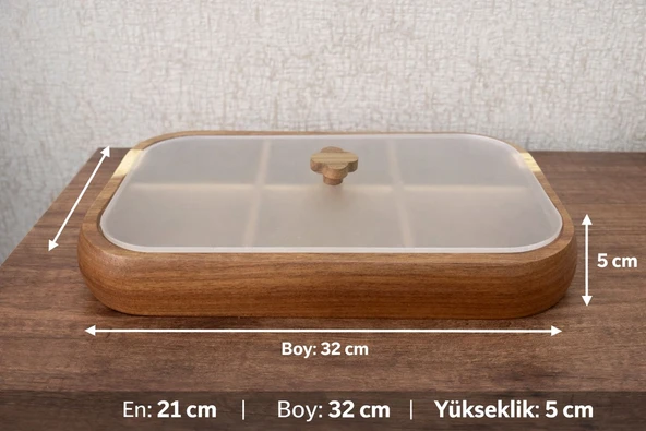 MİEN 6 Lı Akasya Çerezlik - Resim 3