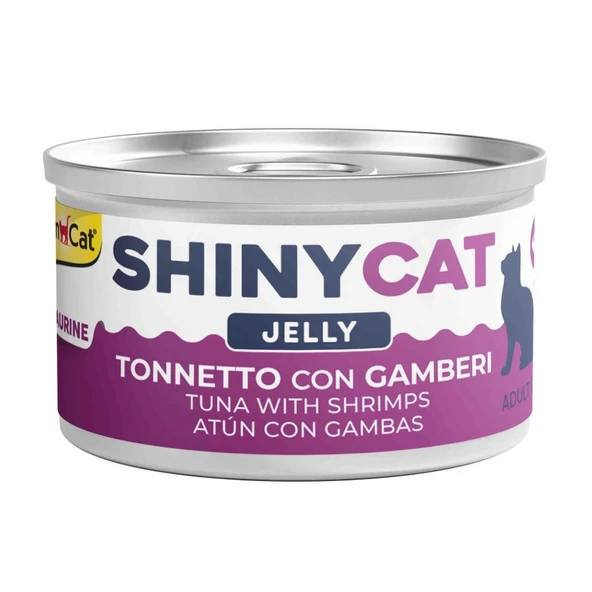 Gimcat Shinycat Jelly Tuna Balıklı Karidesli Kedi Konservesi 70 gr ürün görseli 1
