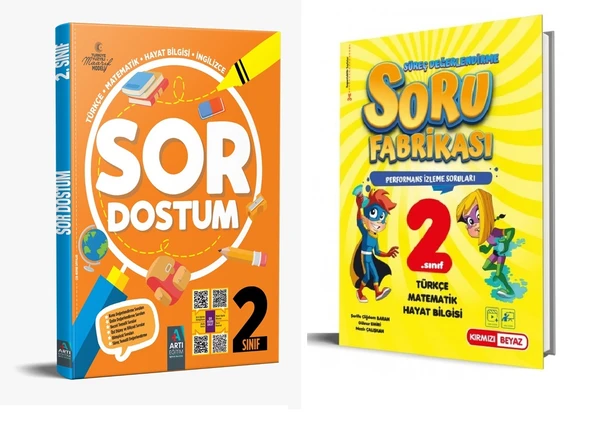 Kırmızı Beyaz Artı Eğitim 2. Sınıf Soru Bankası Seti 2 Kitap ürün görseli 1