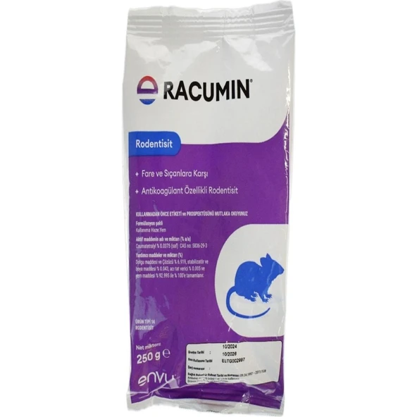 Racumin Rodentisit Fare Zehhri (ZEHİRLİ BUĞDAY) 250 gr ürün görseli 1