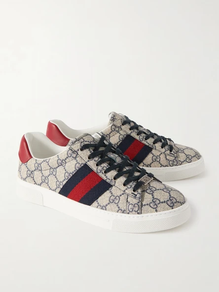 Men's Gucci Ace trainer with Web 41 ürün görseli 1