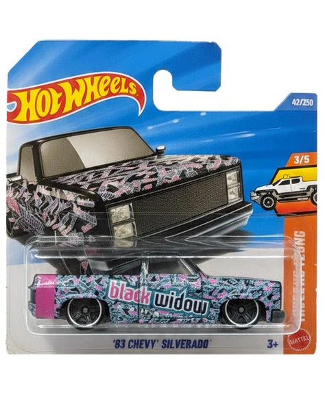 Hot Wheels Truckin Along 83 Chevy Silverado JJJ13 ürün görseli 1
