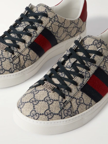 Men's Gucci Ace trainer with Web 41 - Resim 2