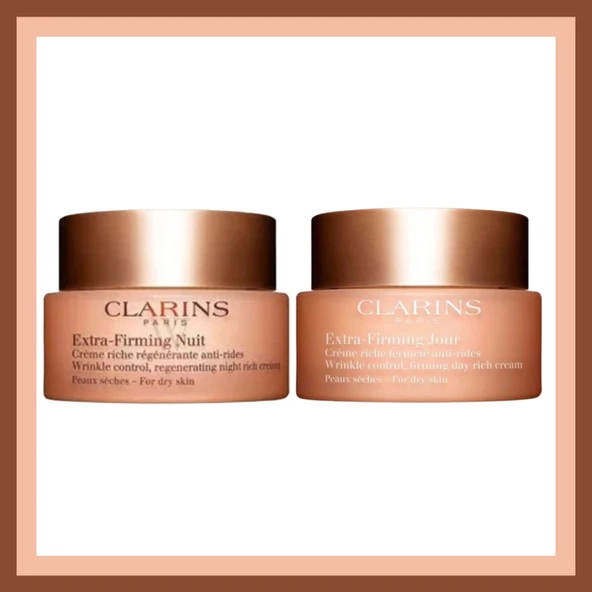 Clarins Extra Firming Day Cream Dry skin 50ml Night Cream Dry skin 50ml Set ürün görseli 1