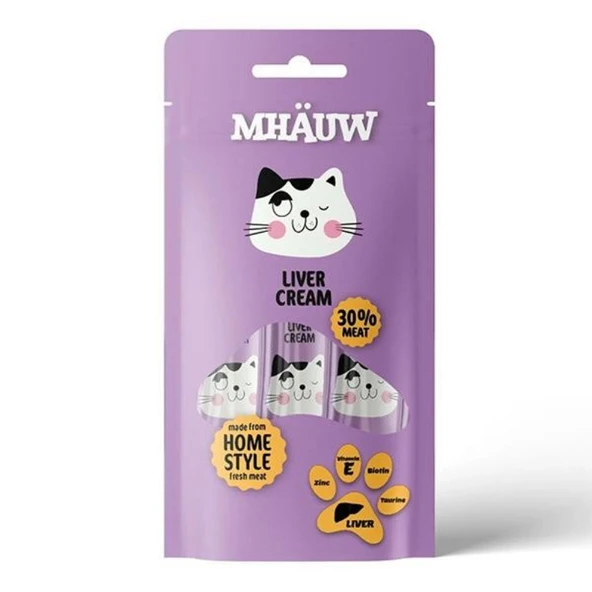 Mhauw Ciğerli Sıvı Kedi Ödülü 15 gr 4lü ürün görseli 1