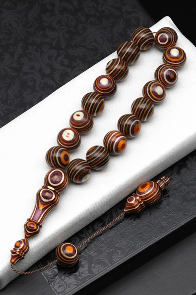Maskot Efe Kafur Ağacı Tesbih 12 x 13 mm Küre Kesim - T-1707 ürün görseli 1