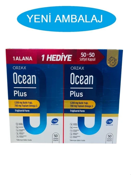 Ocean Plus 50+50 Kapsül - 1 ALANA 1 HEDİYE ürün görseli 1