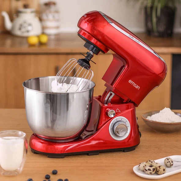 Emsan Bella Gusto Kırmızı Hamur Yoğurma Makinesi 1300W 5L ürün görseli 1
