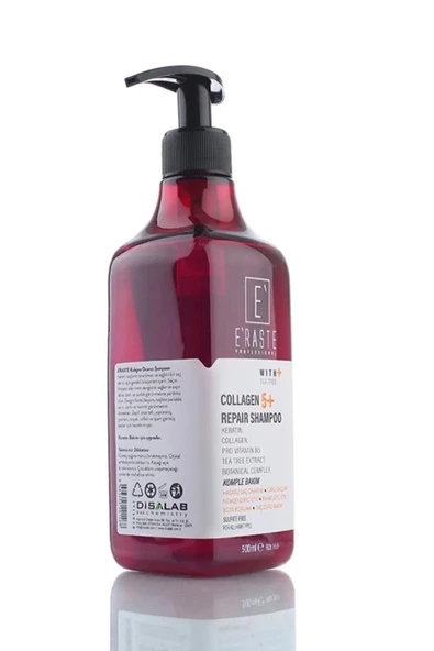 ERASTE YENİ SÜLFATSIZ PRO VİTAMİN B5 İÇERİKLİ KOLAJEN ŞAMPUAN 500 ML ürün görseli 1