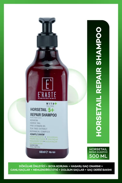 ERASTE HORSETAIL 5+ BAKIM ŞAMPUANI 500ML ürün görseli 1