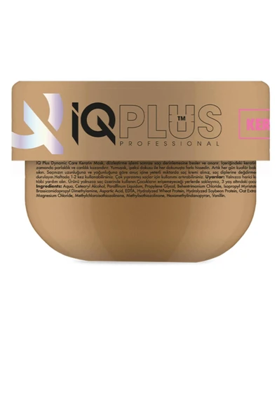 IQ PLUS PROFESSIONAL BİTKİSEL KERATİN BAKIMI SAÇ MASKESİ 250 ML - Resim 2