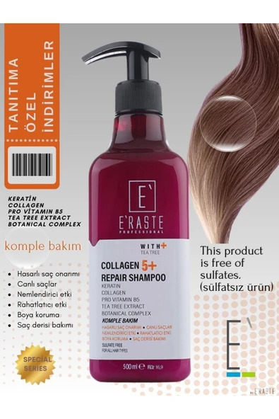 ERASTE COLLAGEN BAKIM ŞAMPUANI ürün görseli 1