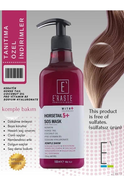 ERASTE HORSETAIL SOS MASK 500ML ürün görseli 1