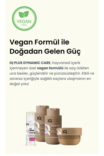 IQ PLUS PROFESSIONAL BİTKİSEL İÇERİKLİ SÜLFATSIZ ŞAMPUAN 300 ML - Resim 2