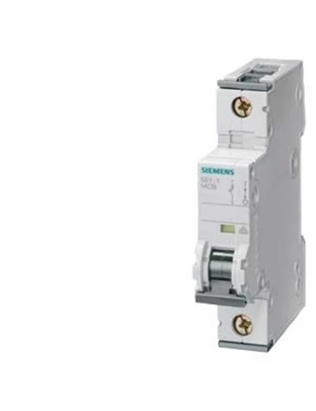 Siemens 5SY5106-7 C Tipi 1 Faz 6A 220VDC/230V-400VAC 10kA Yavaş Karakterli Otomatik Sigorta ürün görseli 1