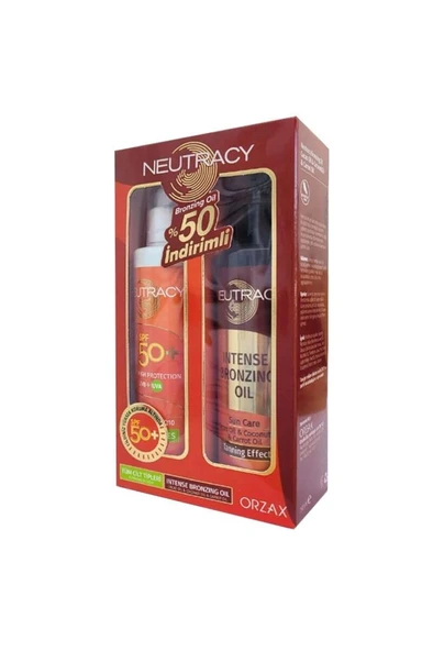 Neutracy Spf50+ Güneş Koruyucu 150 Ml + Bronzing Oil 150 Ml %50 İndirimli ürün görseli 1