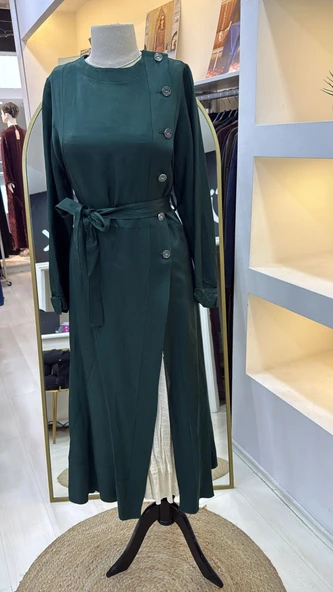 Misswhence İkili Elbise Yeşil 39806 - Resim 4
