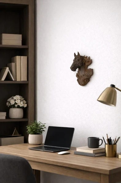 At Başı Duvar Dekoru 24x16 cm – Modern Dekoratif Duvar Süsü Salon ve Ofis Dekorasyonu ürün görseli 1