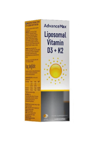 Advancemax Lipozomal D3K2 Sprey 30 ml ürün görseli 1