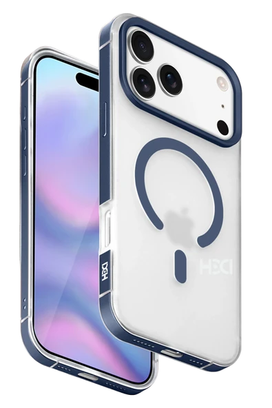 Fuchsia iPhone 17 Pro Max ile Uyumlu HBC-394 Himalayas Magneticsafe Kapak - Mavi ürün görseli 1