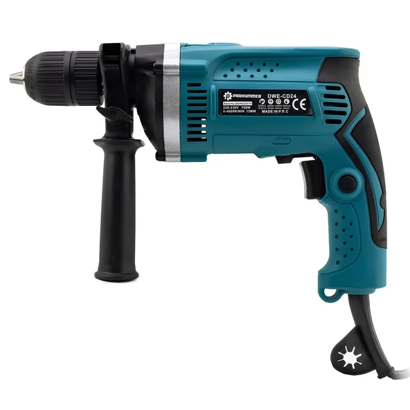 Prohummer PH250 Profesyonel Elektrikli 13mm Darbeli Matkap (Mavi) ürün görseli 1