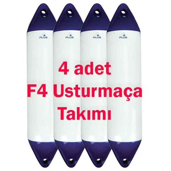 4PLUS 4 ADET F4 MAVİ/BEYAZ TEKNE USTURMAÇA TAKIMI (21x104) ürün görseli 1