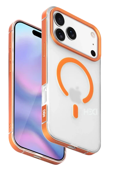Fuchsia iPhone 17 Pro Max ile Uyumlu HBC-394 Himalayas Magneticsafe Kapak - Turuncu ürün görseli 1