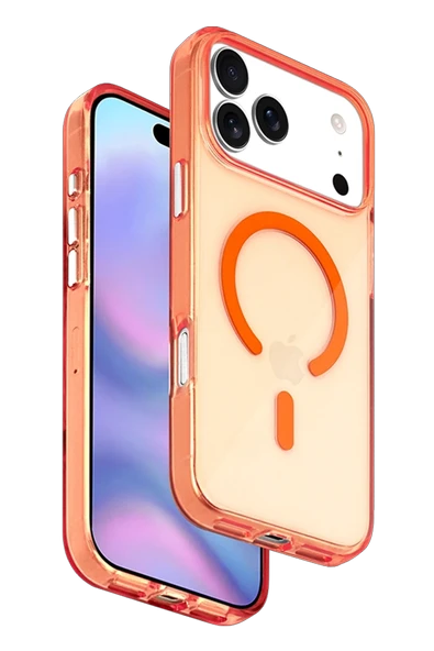 Fuchsia iPhone 17 Pro Max ile Uyumlu HBC-365 Bryce Magneticsafe Kapak - Turuncu ürün görseli 1
