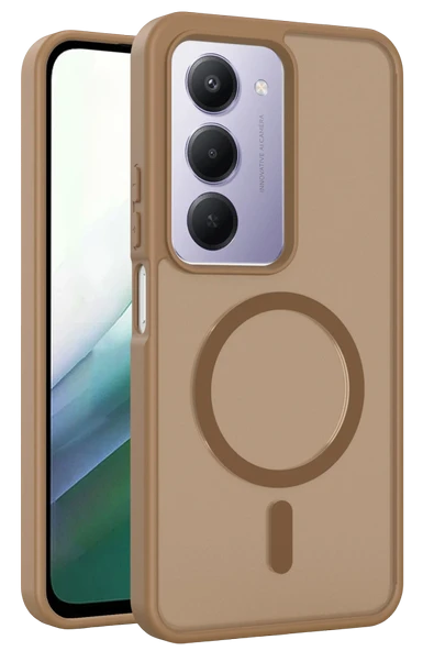 Fuchsia Redmi 15 4G ile Uyumlu Jota Magneticsafe Kapak - Çöl Titanyum ürün görseli 1