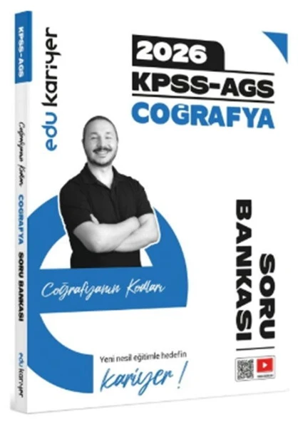2026 Coğrafyanın Kodları KPSS AGS Coğrafya Video Çözümlü Soru Bankası Edu Kariyer ürün görseli 1