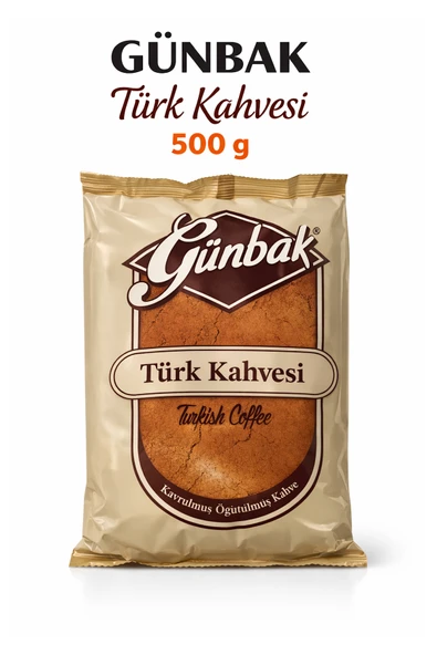 Günbak Türk Kahvesi 500 gr – Geleneksel Kavrulmuş Öğütülmüş Türk Kahvesi ürün görseli 1