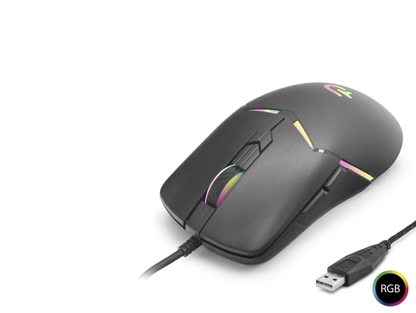G602 Gaming Mouse 7200 Dpi 6 Tuş 1000 Hz Rgb - Siyah ürün görseli 1