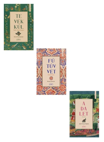 Tevekkül + Adalet Risaleler + Fütüvvet Erdemli İnsan (3 Kitap) ürün görseli 1