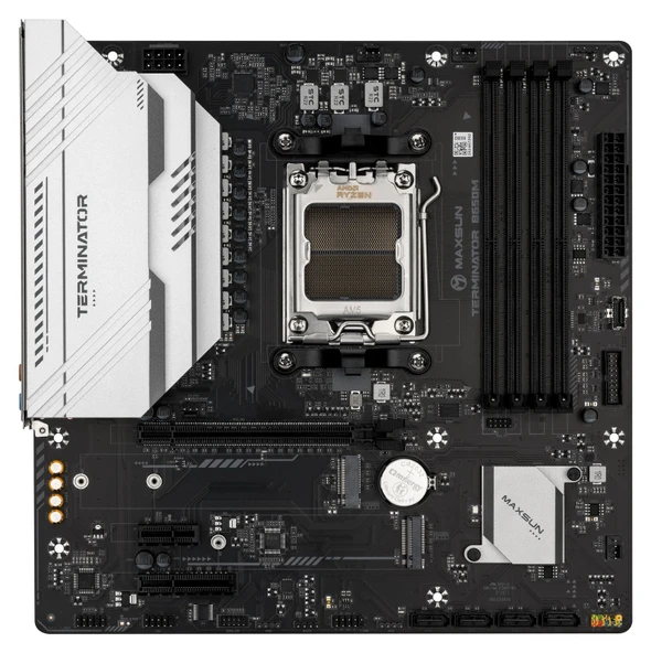 MAXSUN MS-TRM-B650M Terminator B650M AM5 DDR5 6000 Mhz M.2 HDMI mAtx AMD ürün görseli 1