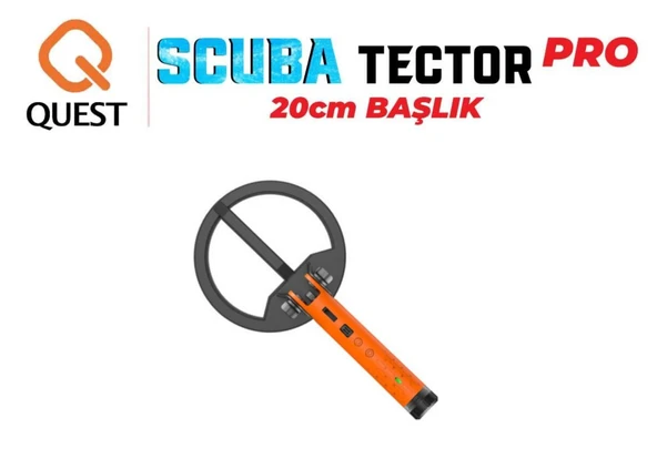 QUEST cuba Tector PRO Su Altı Dedektörü&Sahil Arama Dedektörü - 20 cm Başlıklı ürün görseli 1