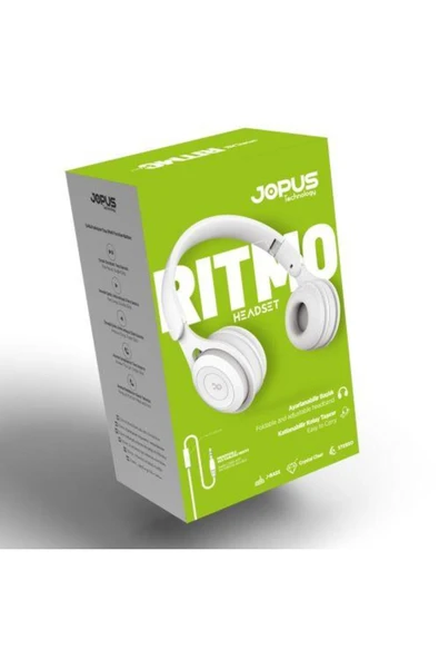 Js80 Ritmo Universal 3,5 Mikrofonlu Kulaklık Mavi - Resim 8
