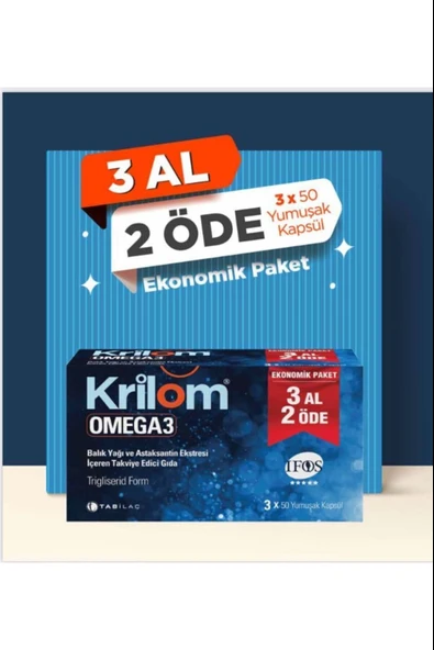 Krilom Omega-3 50 Kapsül - 3 Al 2 Öde ürün görseli 1