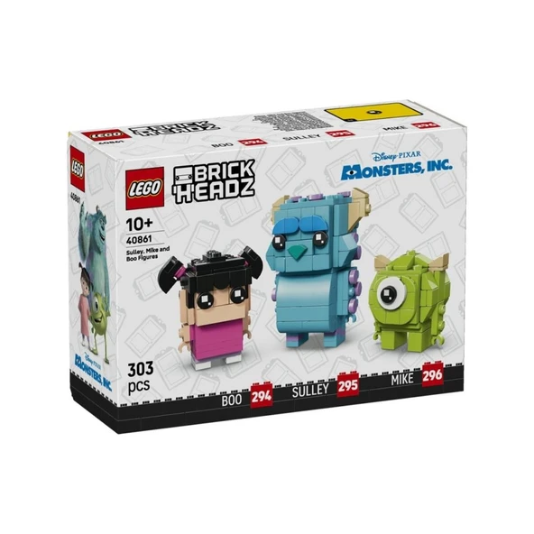 LEGO 40861 Brickheadz Disney Classic Sulley, Mike ve Boo Figürleri ürün görseli 1