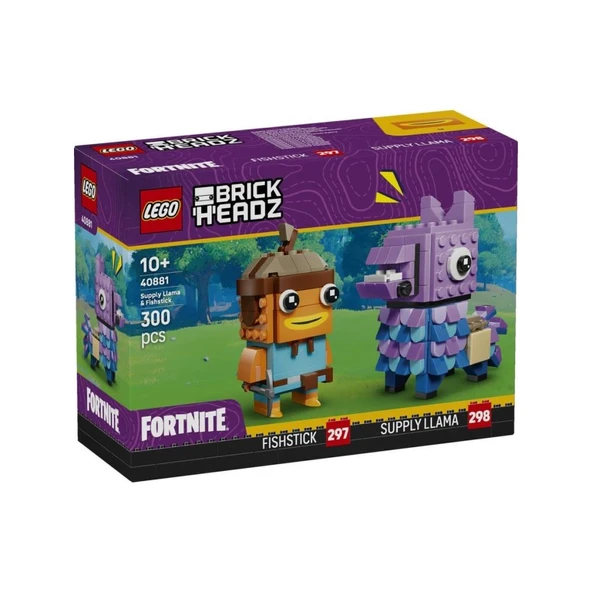 LEGO 40881 Brickheadz Fortnite Mühimmat Laması ve Japon Balığı Figürleri ürün görseli 1