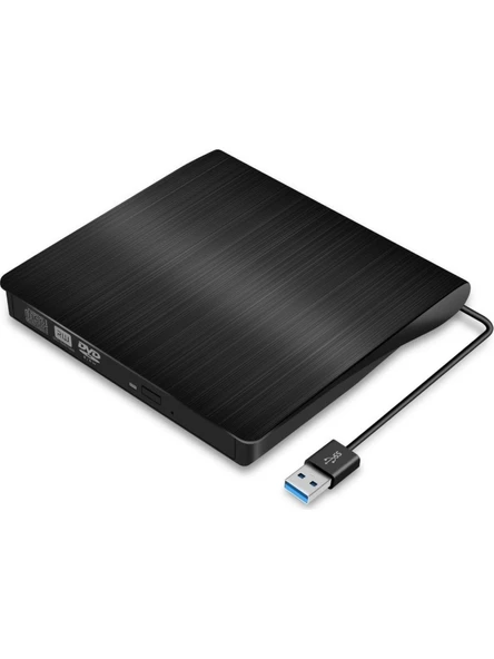Harici DVD RW USB 3.0 Ultra İnce CD DVD Yazıcı Okuyucu ,Tak Çalıştır Taşınabilir Optical Drive ürün görseli 1