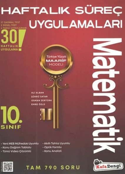 10. Sınıf Kod Matematik Haftalık Süreç Uygulamaları Kafa Dengi ürün görseli 1