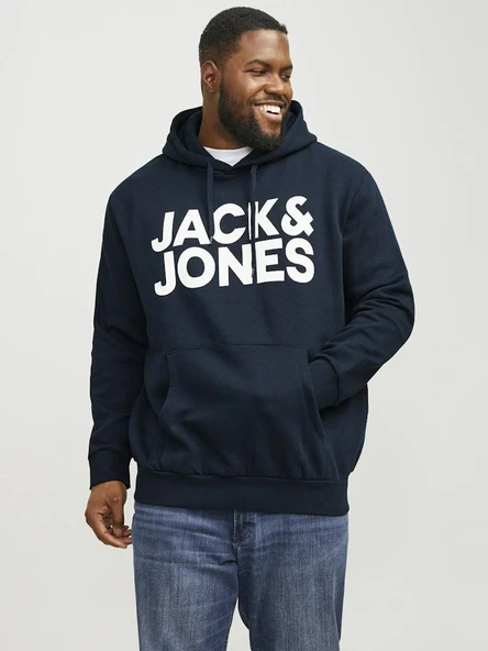 Jack Jones Coro Logo Büyük Beden Erkek Sweat 12163777 ürün görseli 1