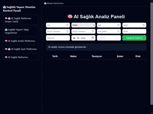 Sağlık Platformu Yönetim Kontrol Paneli - Resim 4