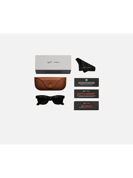 Meta Ray-Ban Wayfarer Akıllı Gözlük Parlak Siyah G15 Yeşil RW4006 ürün görseli 1