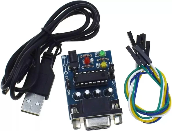 MAX232 RS232 COM SERİ PORT - TTL DÖNÜŞTÜRÜCÜ KARTI, YÖNLENDİRİCİ/CEP TELEFONU/ARAÇ TEST ÇİPİ İÇİN SERİ İLETİŞİM MODÜLÜ ürün görseli 1